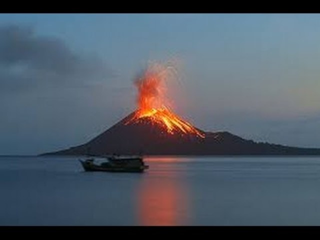 Krakatoa Earthquake Eruption