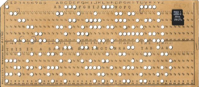 From the Abaco to the punched card