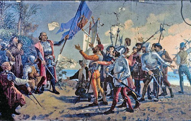 Christopher Columbus Arrives in United States