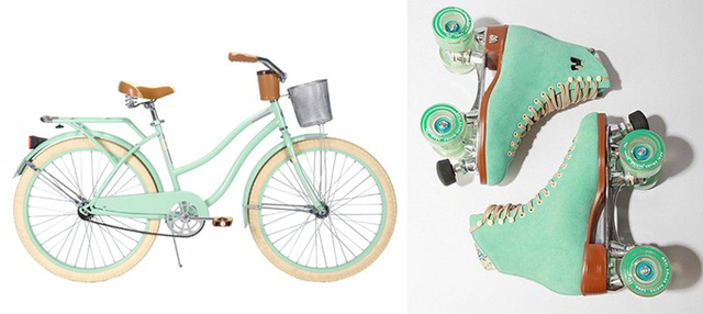 Aprendí a andar en bici y patines.