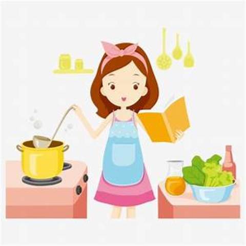 My grandmother learned to cook