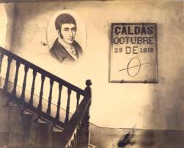 Ejecución de Francisco José de Caldas