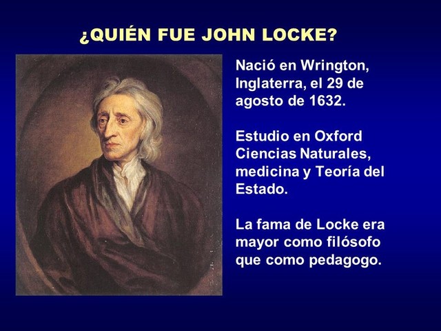 La Filosofía y Pedagogía de John Locke