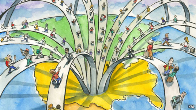 inmigración española, asiatica y africana