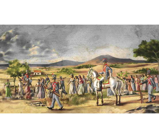 Iturbide joined with the rebels