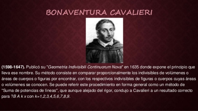 Cavalieri (1598-1647)