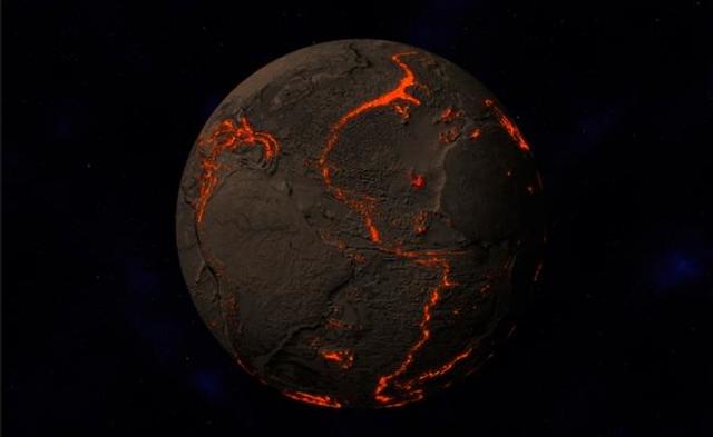 La corteza se divide