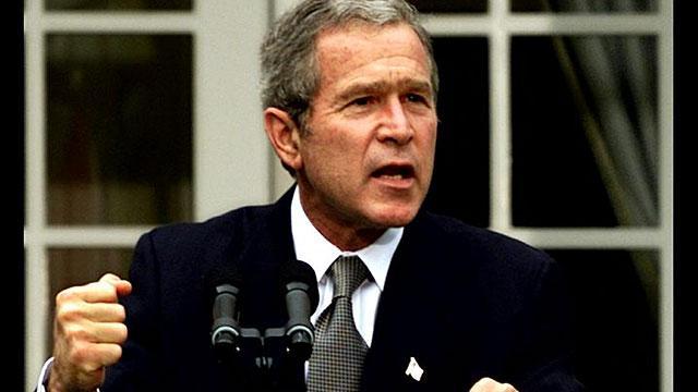 George Bush delivers ultimatum to capture Osama Bin Laden to Taliban