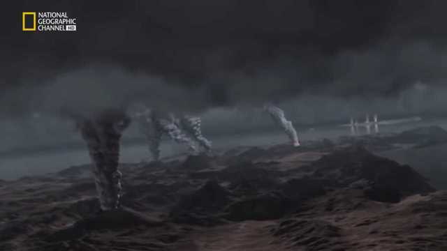 Gran actividad de volcanes