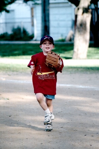 I started to play Little league baseball.