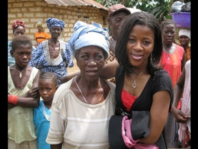 Mariatu came back to visit Sierra Leone