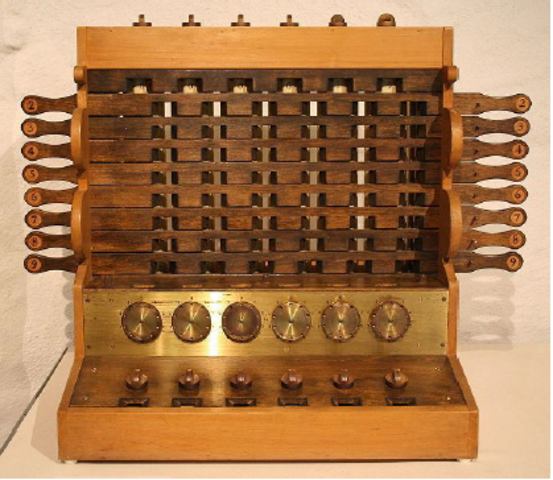 1600 -1623: Invenção das calculadoras.