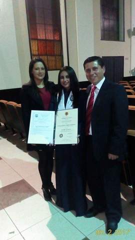 Grado de Bachiller de mi hija.