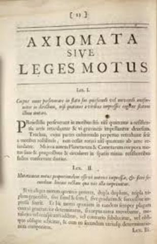 Publicación de las Leyes de Newton