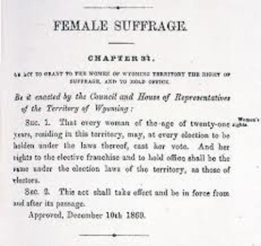 Women's suffrage law passed