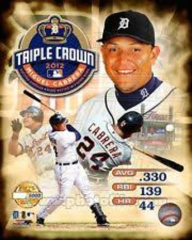 Miguel Cabrera Wins Triple Crown