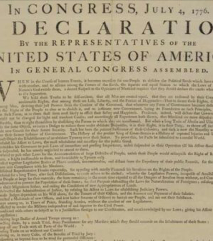 Declararían of Independece