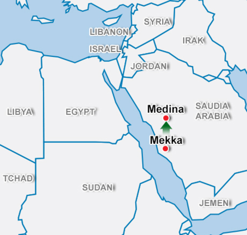 Muhammed og tilhengerne hans flykter