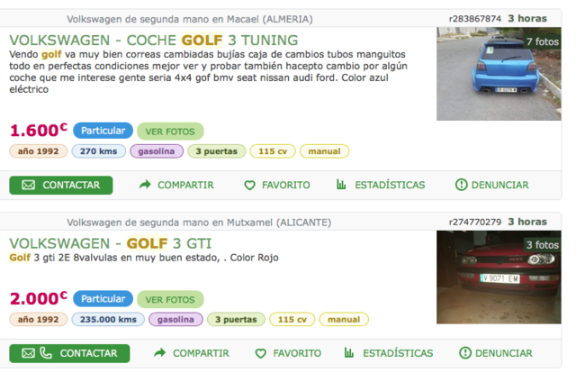 Buscar coche/ Reunir presupuesto