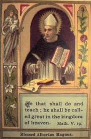 Sustancias fotosensibles, San Alberto Magno.