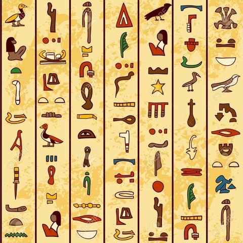 ESCRITURA JEROGLÍFICA.(EGIPTO)