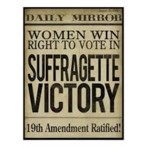 Women Win the Right to Vote