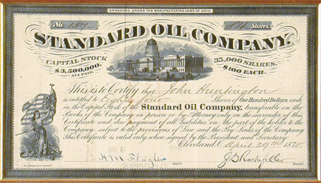 John D. Rockefeller Starts Standard Oil