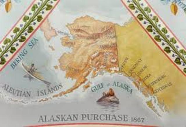 Alaska is purchased from Russia