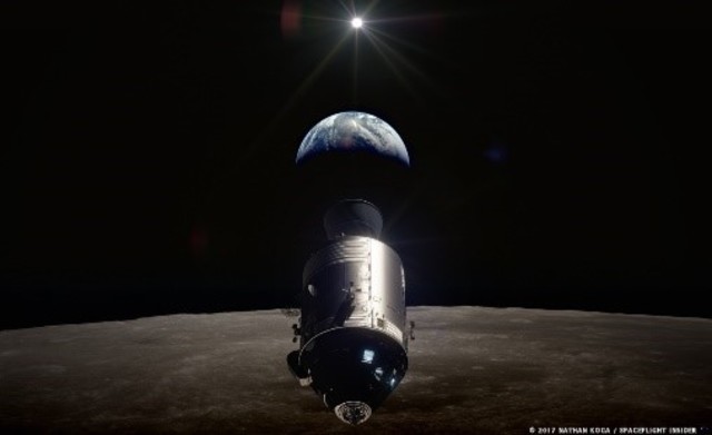 Apollo 8: First around the moon and back.