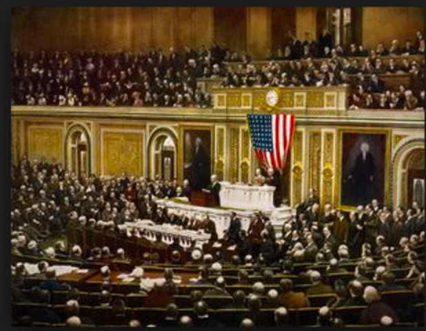 (US)United States Declares War on Germany