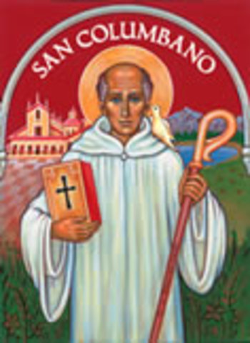 san Columbano funda  convento de Bobbio