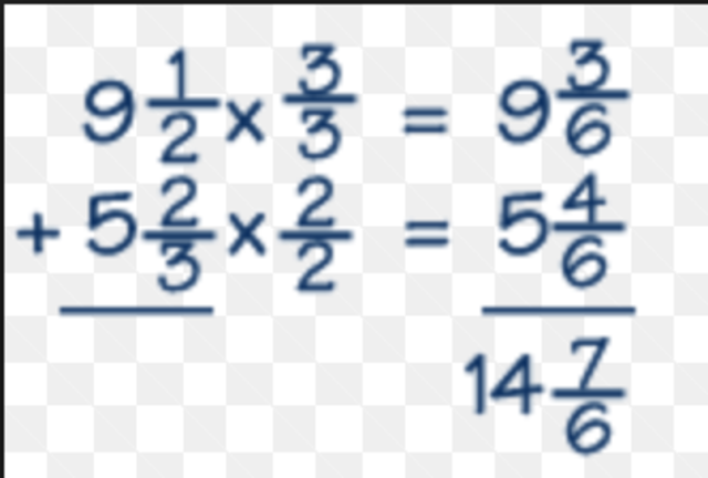 Adding Mixed Numbers