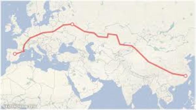 Rutas comerciales entre Europa y Asia