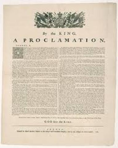 The Royal Proclamation was issued after the British acquired much French territory in North America.