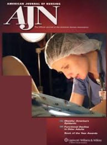 Primera publicacion de la American Journal of Nursing