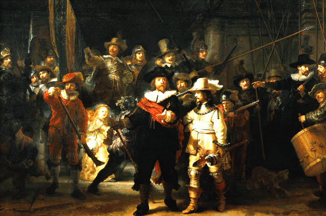 Nachtwacht van Rembrandt.