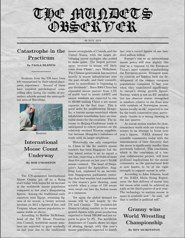 Catastrophe in the Practicum