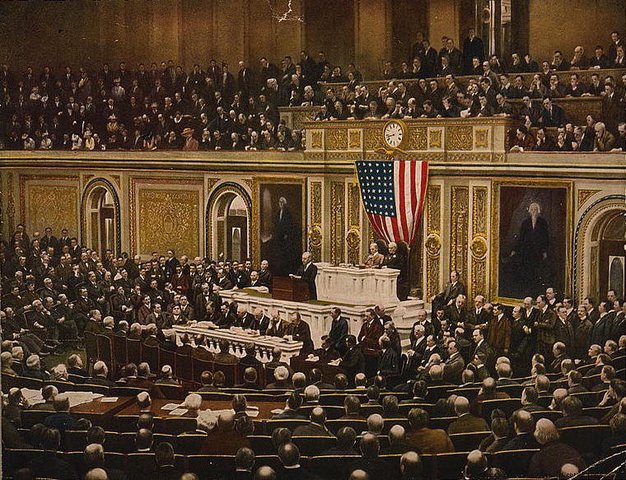 (US) Woodrow Wilson asks Congress fir a Declaration of War.