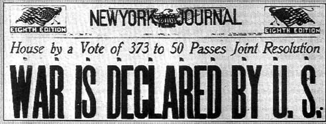 U.S Declares War