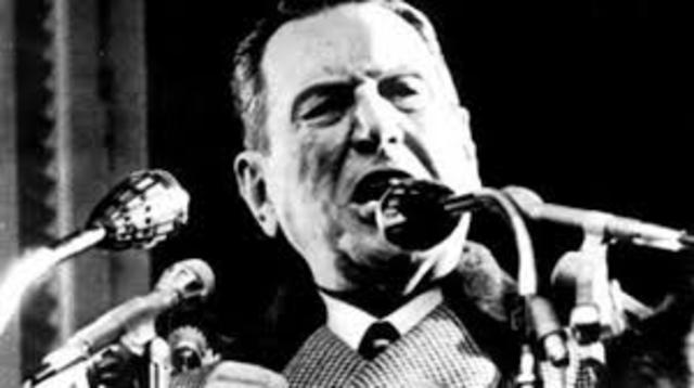 Discurso de Perón por el día del trabajador.