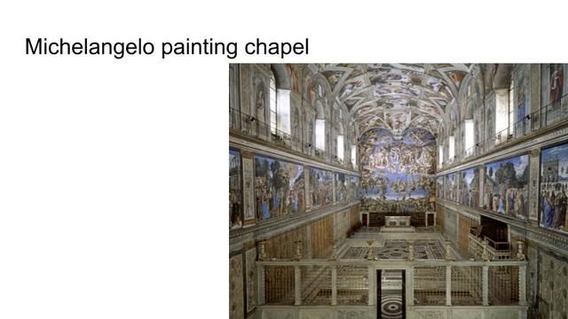 michelangelo painting the sistine chapel