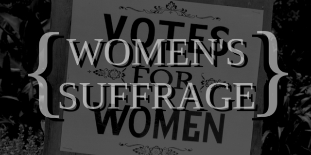 { Women gain the right to vote }