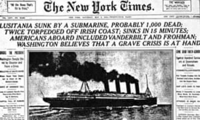 Sinking of the Lusitania