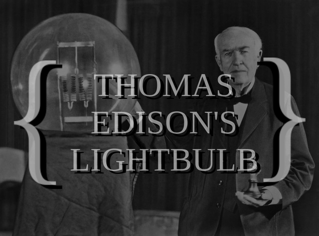 { Thomas Edison invents the lightbulb }