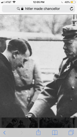 Hitler made chancellor of Germany