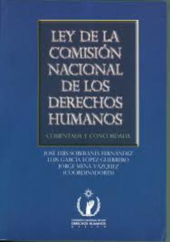 SE PUBLICA LA LEY DE LA CNDH