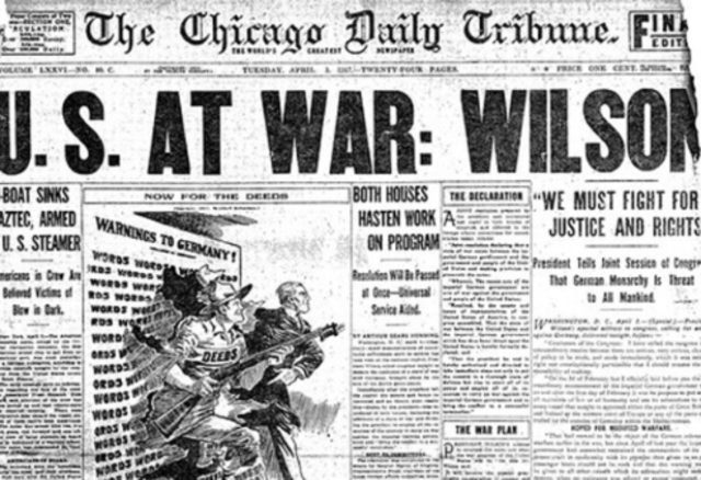 (US) United States Declares war on Germany.