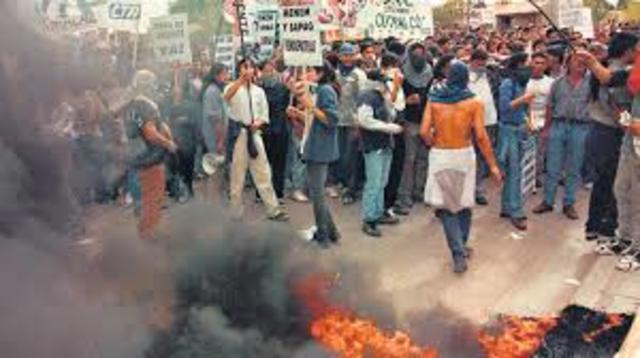 Primeros piquetes en la ruta 22