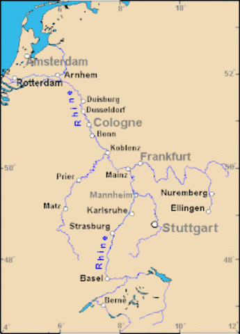 Las invasiones bárbaras irrumpen la frontera del Rín