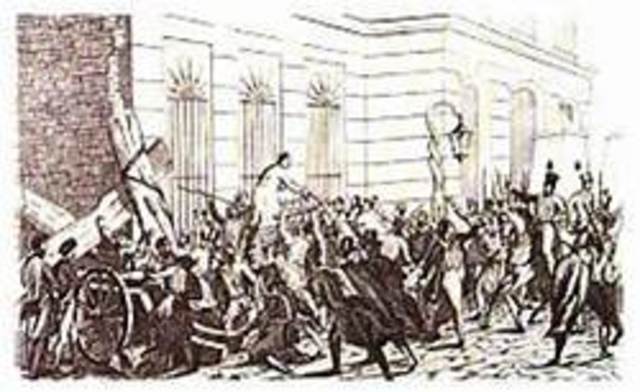 Revuelta de los agraviados o “malcontents”.